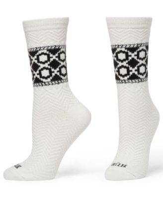 Women's 2-Pack Diamond Knit Crew Socks