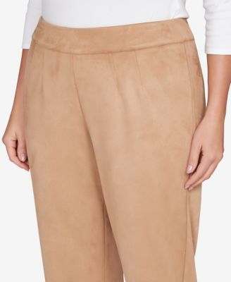 Plus Size Solid Casual Pants