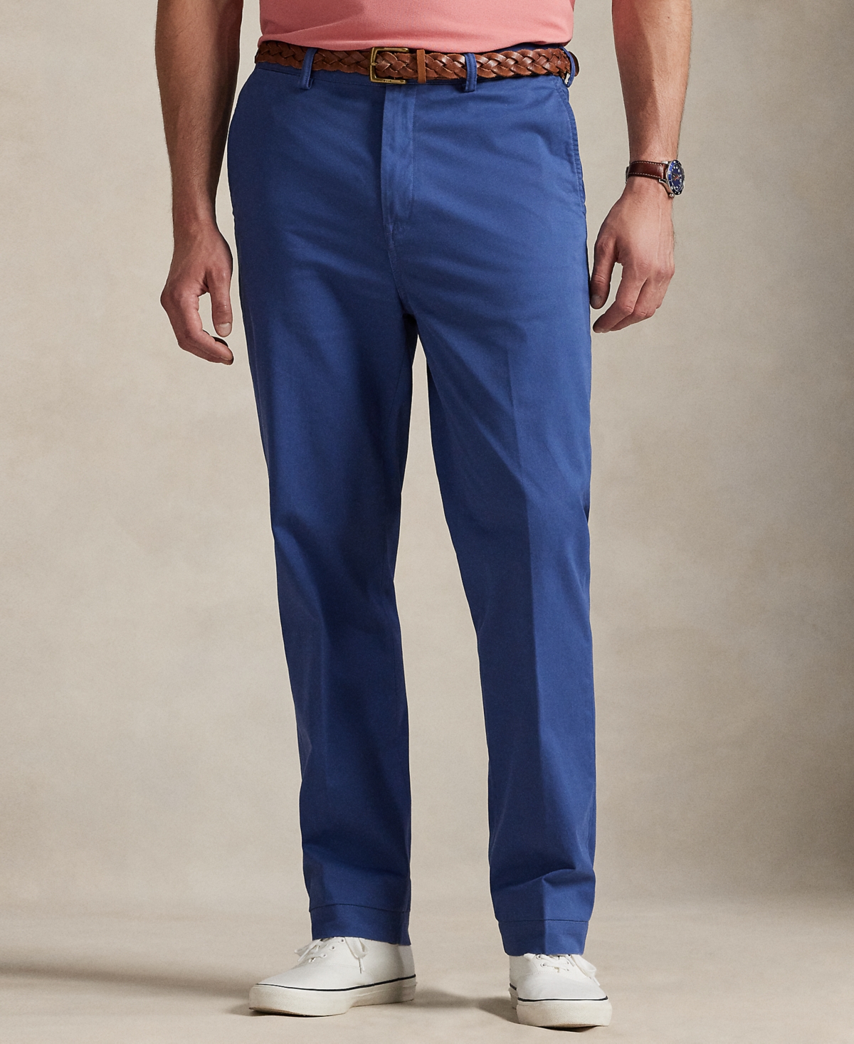 Polo Ralph Lauren Men's Big & Tall Stretch Classic Fit Washed Chino Pants