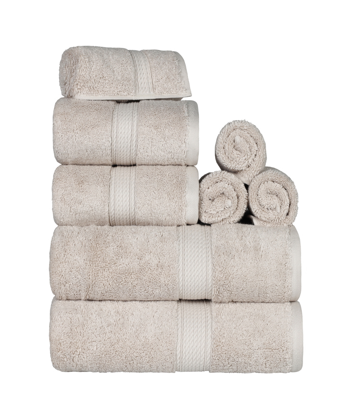 Superior Egyptian Cotton 8-pc. Towel Set In Gray