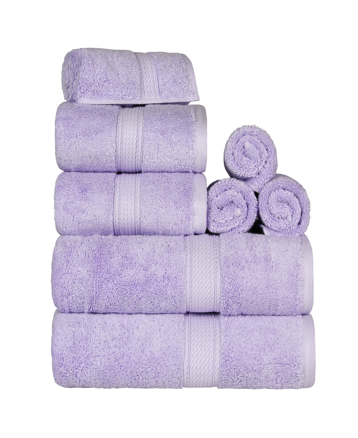Superior Egyptian Cotton 8-pc. Towel Set In Purple