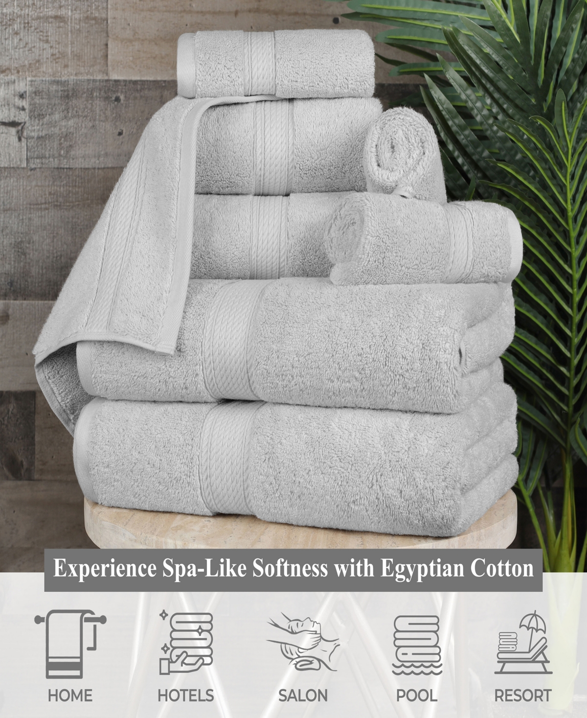 Superior Egyptian Cotton 10-Pc. Towel Set