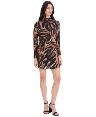 Donna Morgan - Women's Long-Sleeve Mini Dress