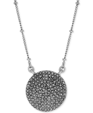 image of Lucky Brand Silver-Tone Carded Pave Necklace