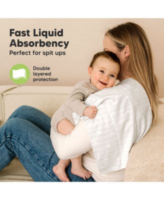 6pk Shea Baby Burp Cloths for Baby Boys and Girls, Burping Cloths for Babies, Newborn