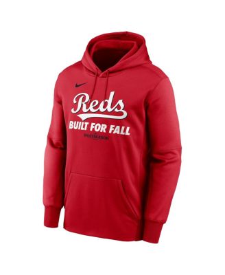 Men's Red Cincinnati Reds 2025 MLB Postseason Authentic Collection Therma Fleece Hoodie