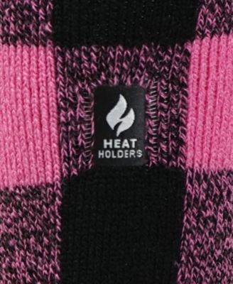 Girls' Toddler 10-6.5 Ella Plaid Slipper Socks