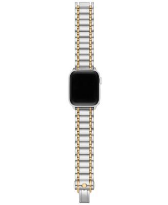Tory Burch - Women's The Miller Two-Tone Stainless Steel Link Bracelet For Apple Watch&reg; 38mm/40mm/41mm
