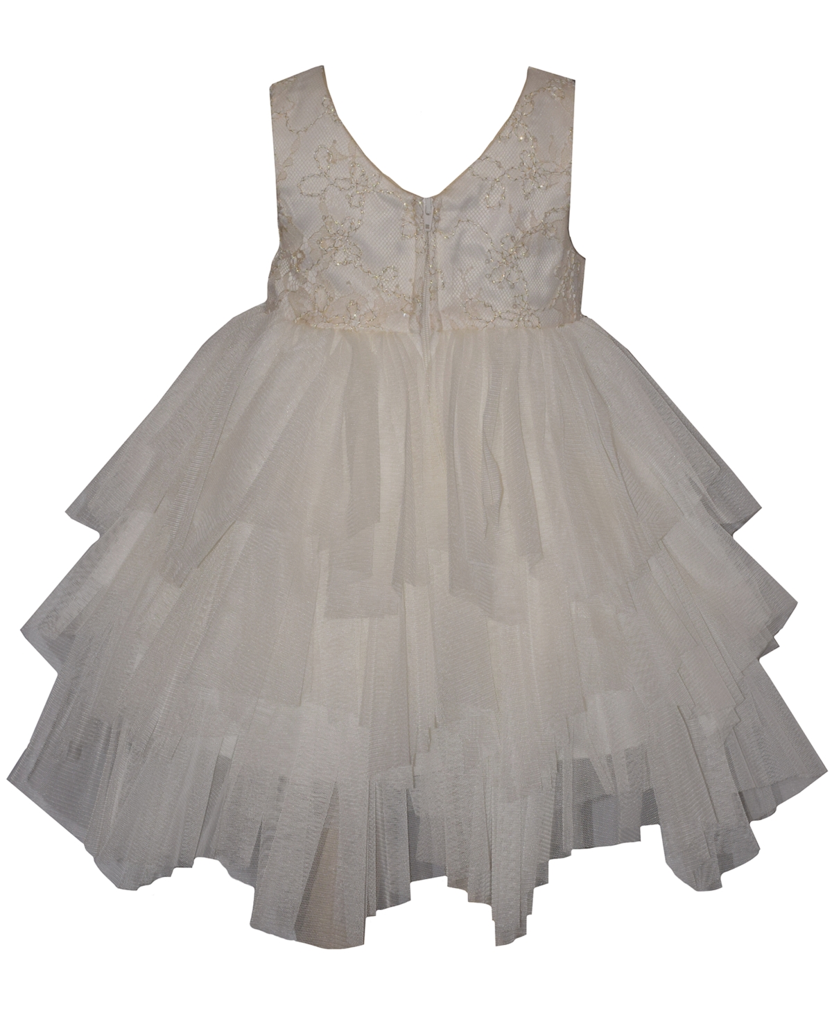 Bonnie Baby Girls Hanky Hem Sleeveless Party Dress