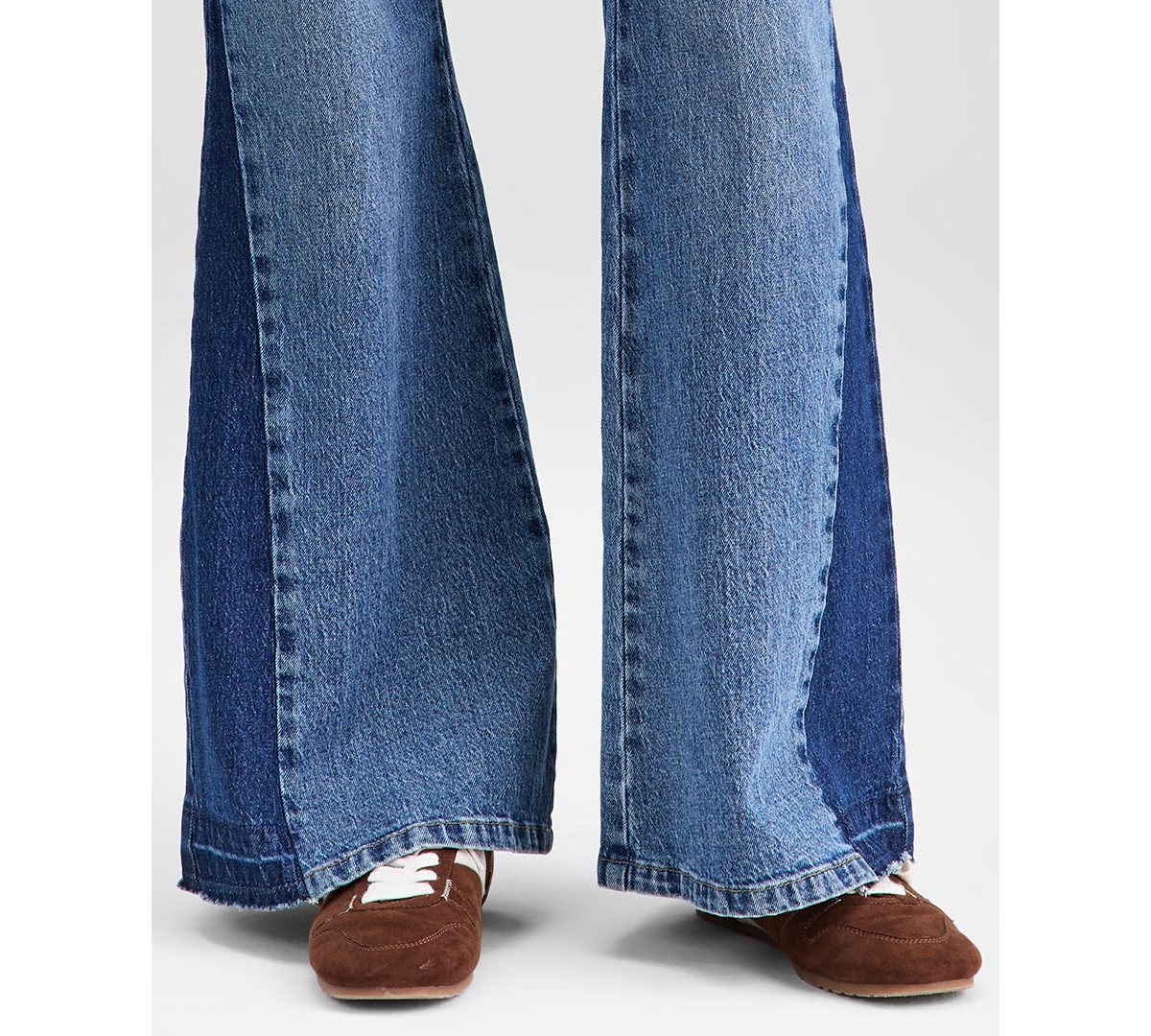 And Now This Petite Pieced Flare-leg Jeans, Macy's Exclusive In Blue
