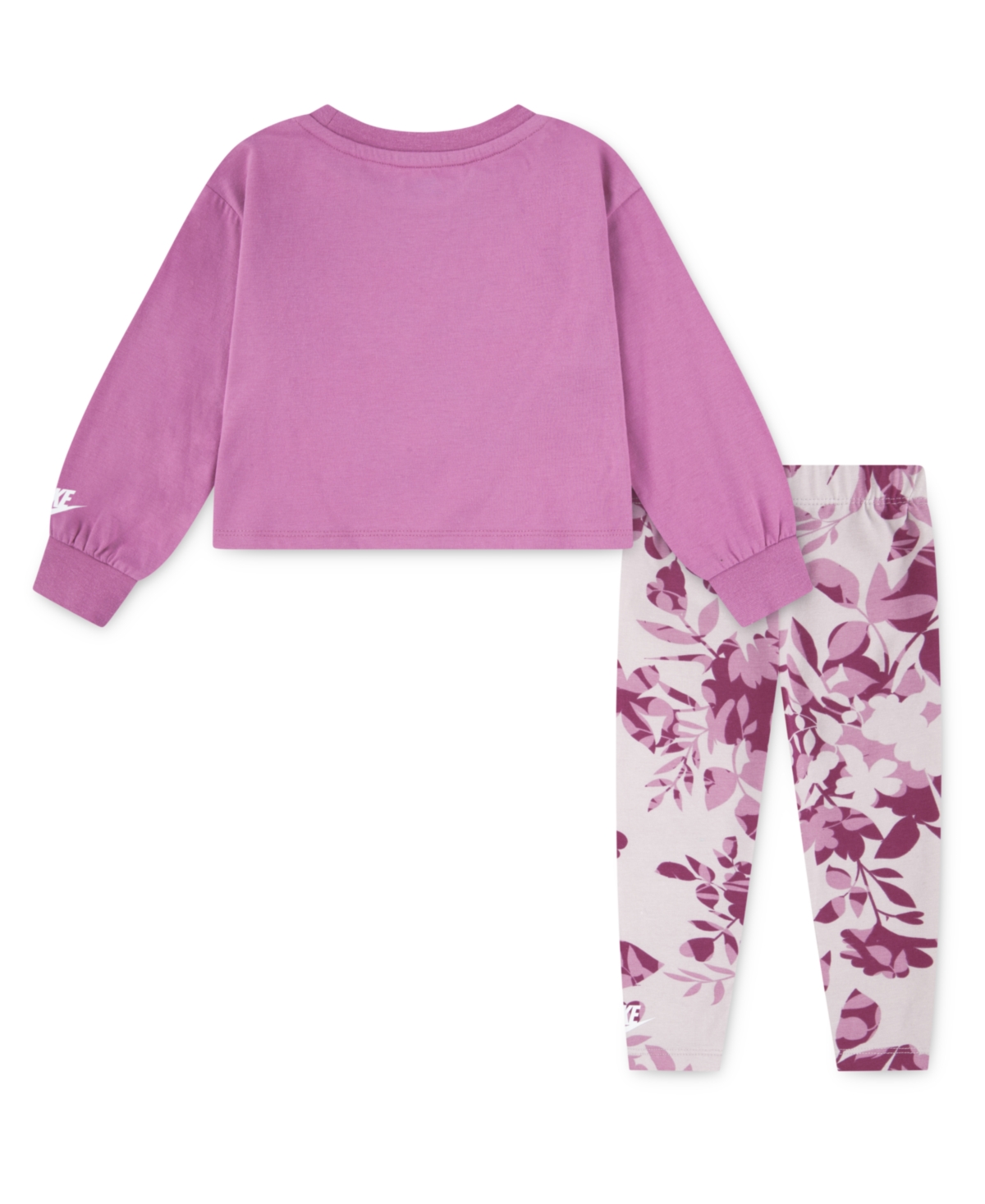 Nike Baby Girls Printed Club Sweatshirt and Leggings, 2-Piece Set