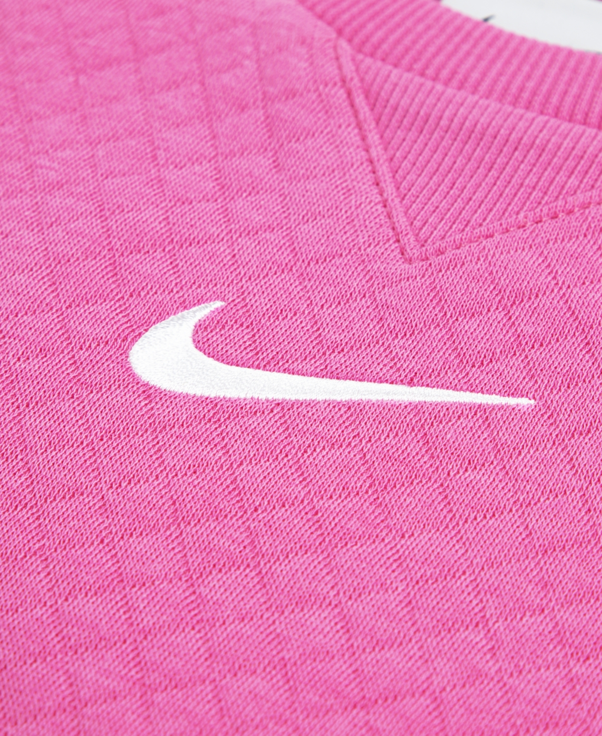 Nike Baby Girls Diamond Long-Sleeve Sweatshirt and Flare Pants, 2-Piece Set