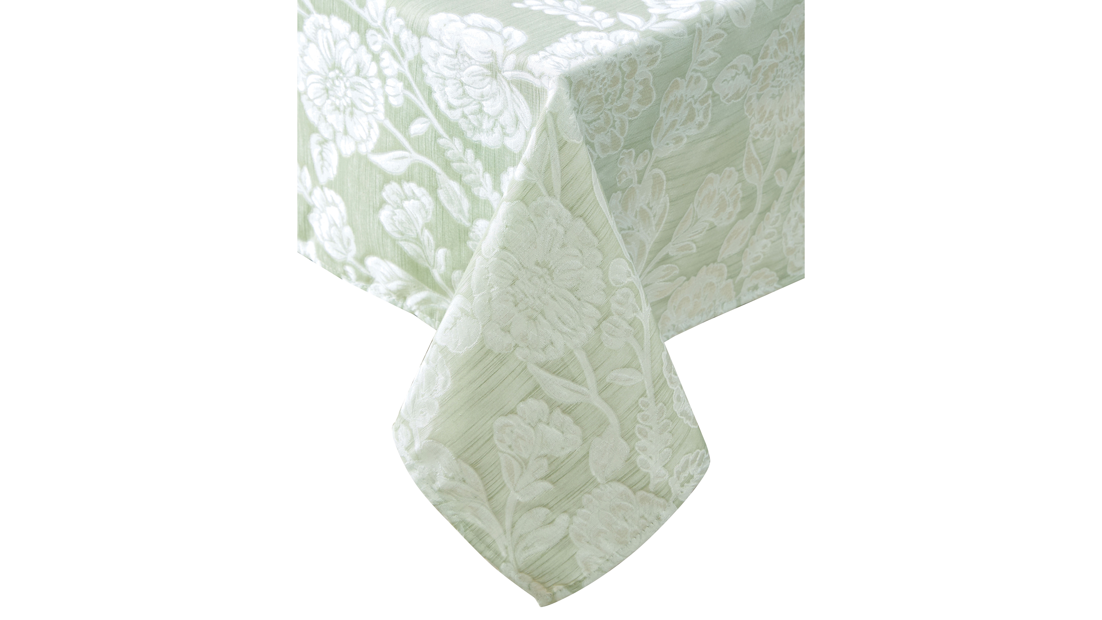 Laura Ashley Annaleigh Jacquard Tablecloth, 60"W x 102"L