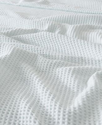 Waffle Weave Textured Cotton Blanket