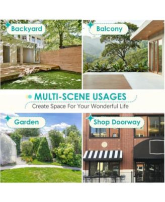 Retractable Awning, 40"x80" Manual Outdoor Awnings for Door Entrance, Sun Shade Canopy