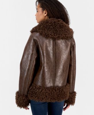 Women's Penny Lane Faux Fur Trim Jacket