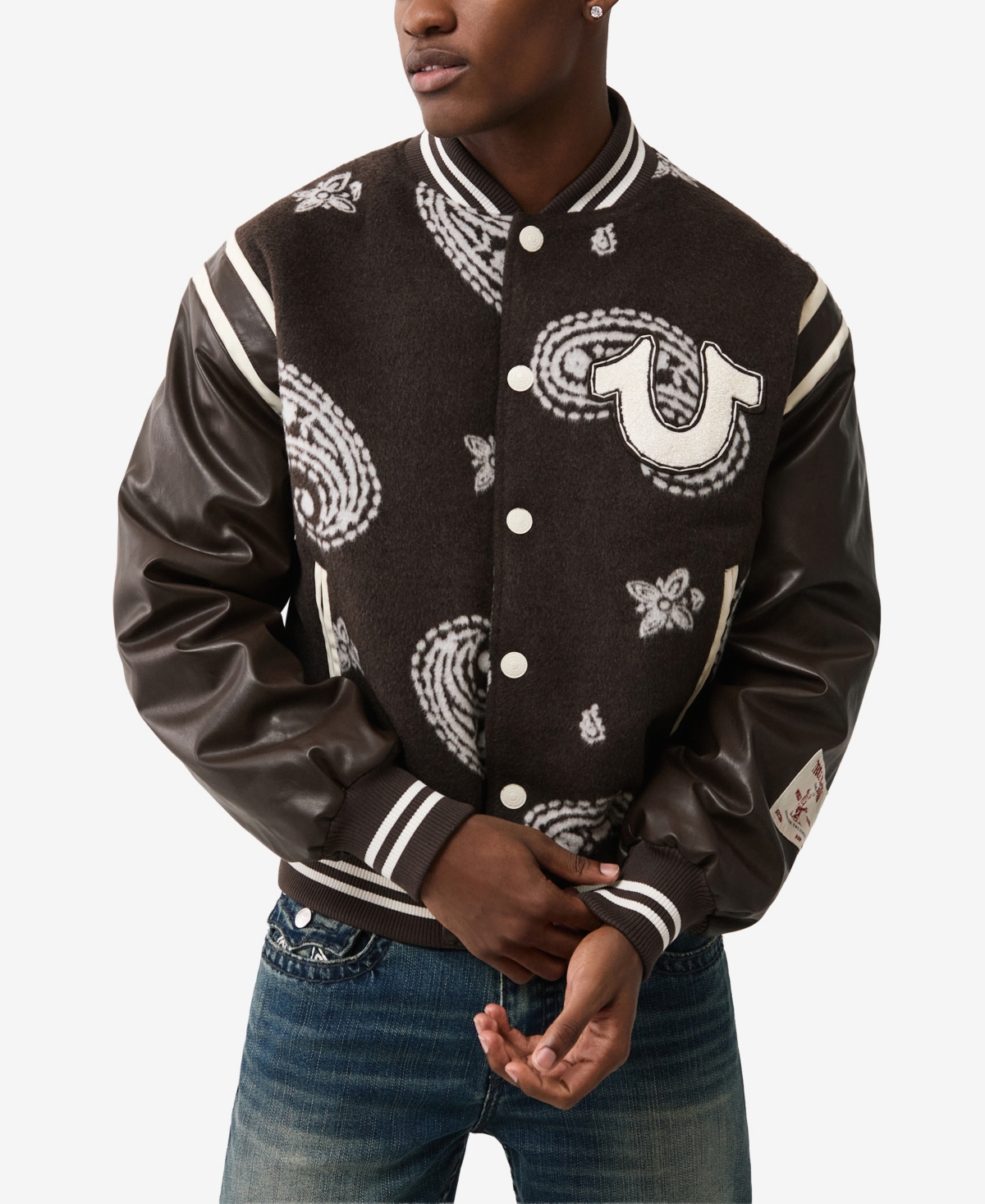 True Religion Men's Varsity Jacket