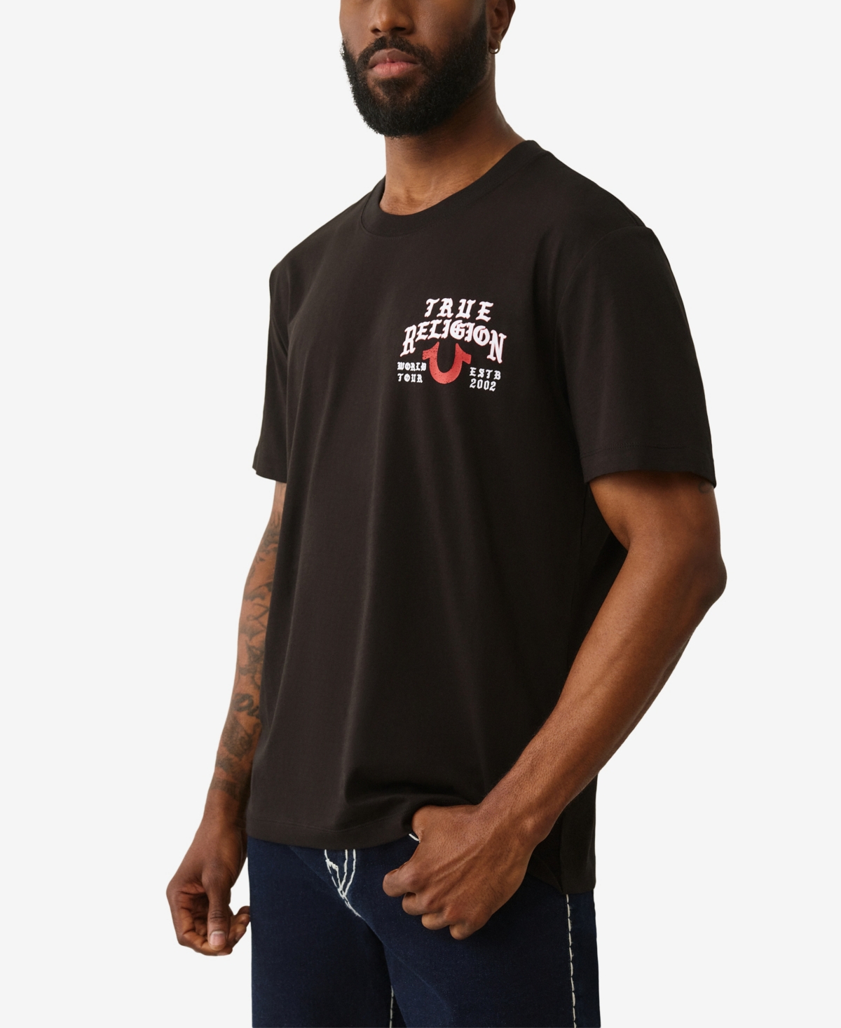 True Religion Men's Short-Sleeve Flag T-Shirt