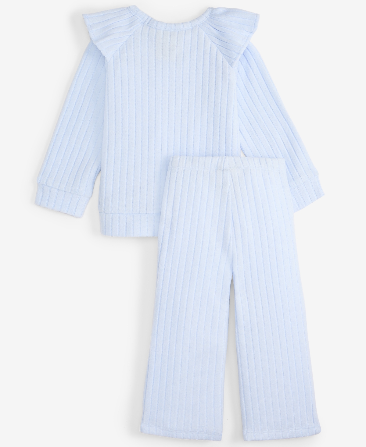 First Impressions Baby Girls 2-pc. Wide Rib Hacci Top & Pants Set, Macy's Exclusive