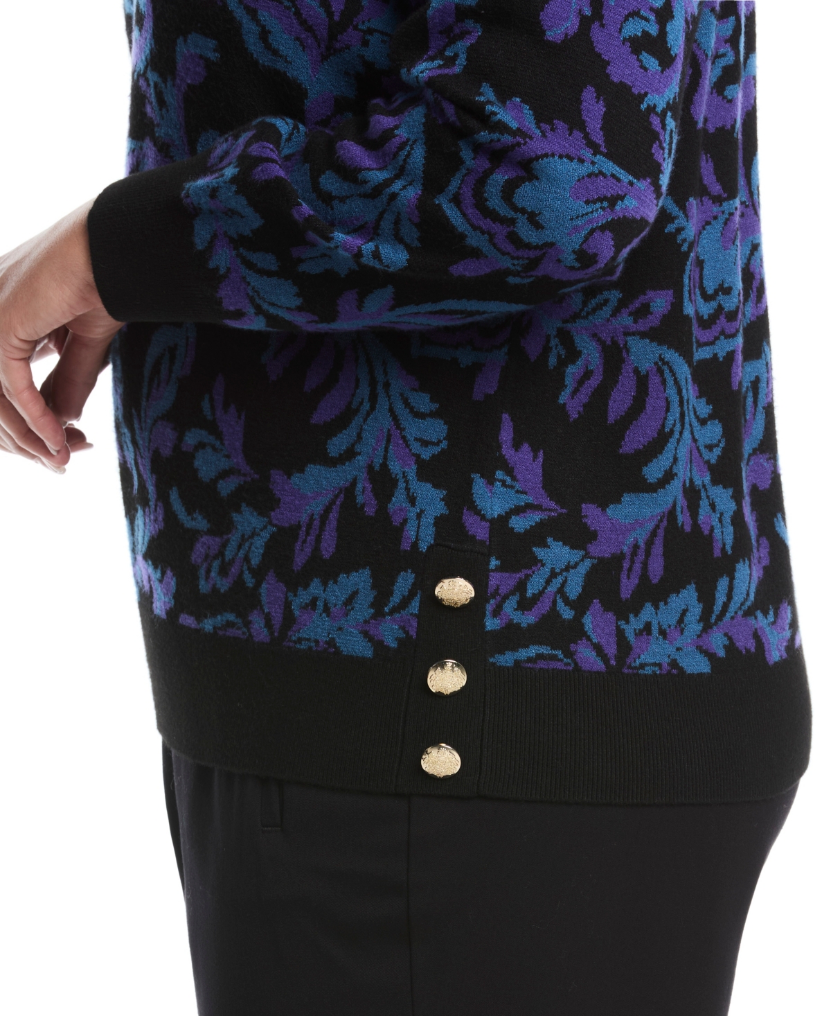 Rafaella Plus Long Sleeve Sweater