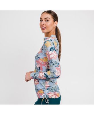 Women's Plus Size Half-Zip Nora Swim Top