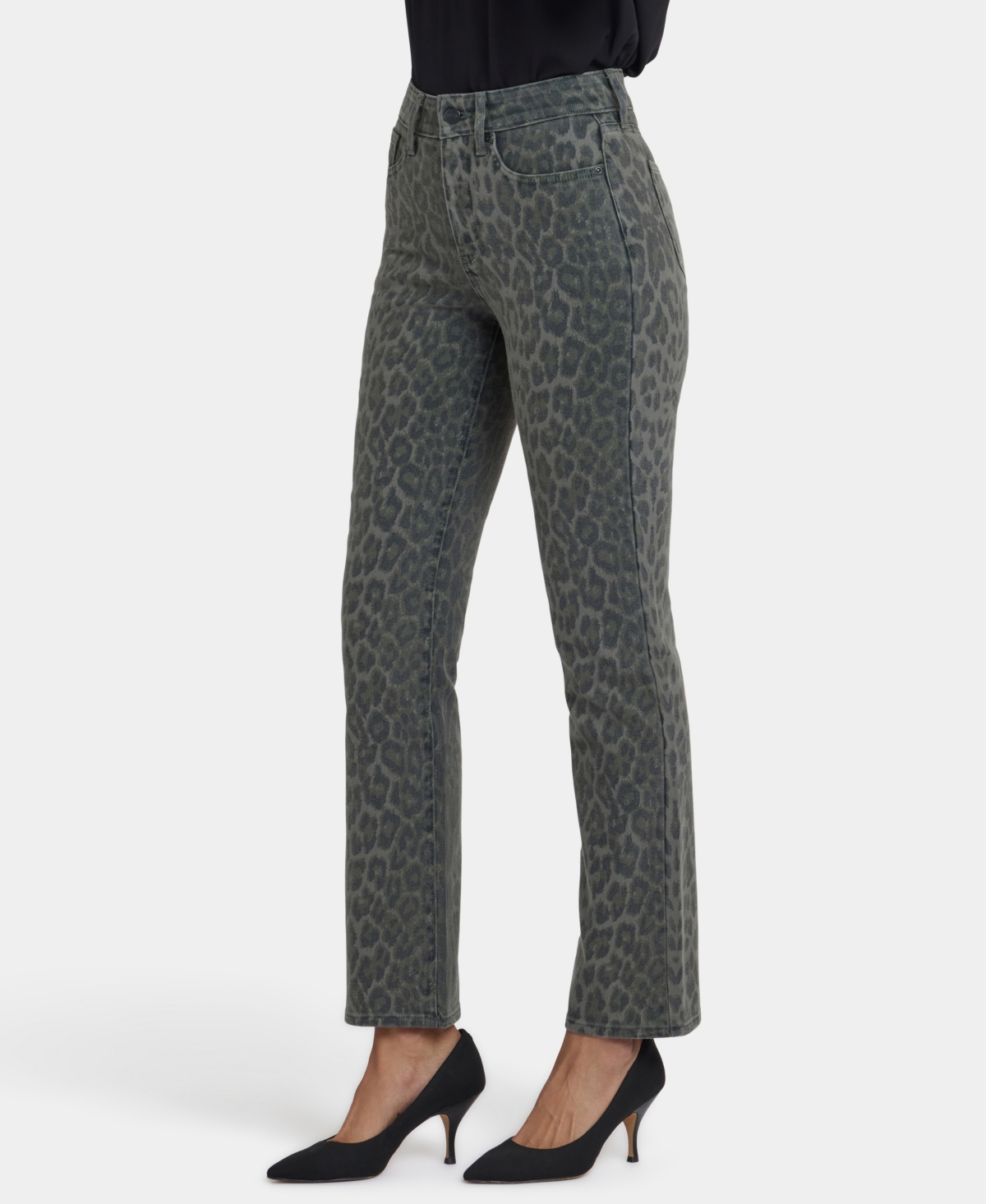 Nydj Petite High Rise Marilyn Straight Short Jeans