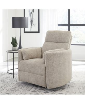 1 piece  Polyester  Burlap Manual Swivel Recliner chair