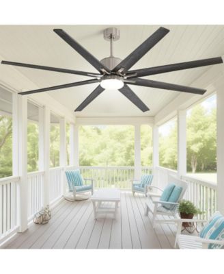 76-inch Modern and Simple 8-Blade Remote Control and Lighting Kit Ceiling Fans