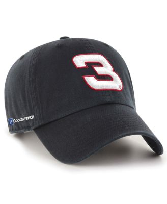 '47 Brand - Men's 3 Black Richard Childress Racing Clean Up Adjustable Hat