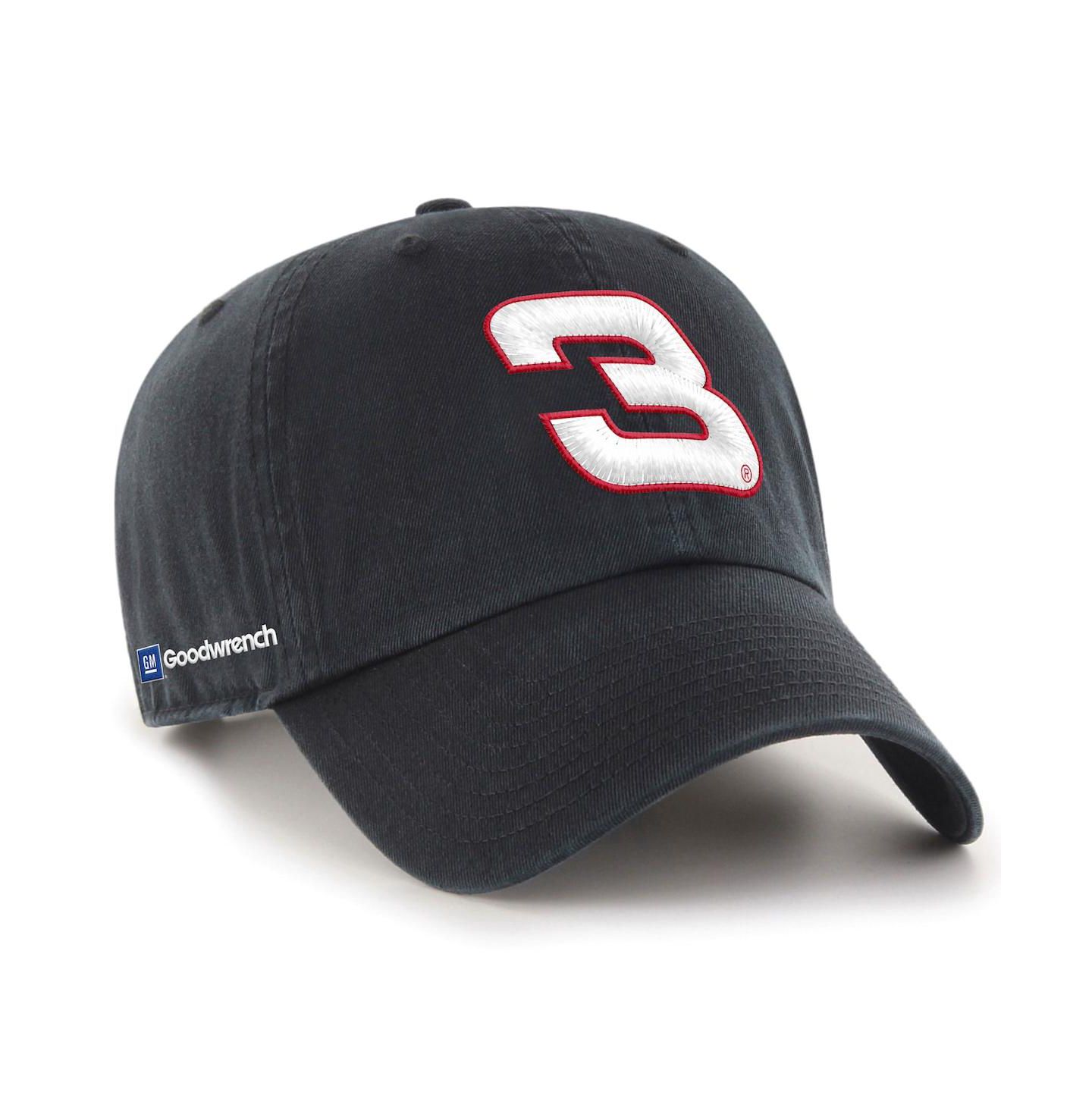Мужская кепка '47 Brand 3 Black Richard Childress Racing Clean Up Adjustable Hat — фото 1