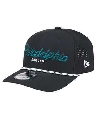 New Era - Men's Black Philadelphia Eagles Script 9SEVENTY Adjustable Hat