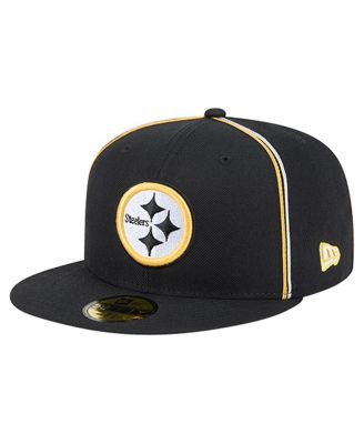 New Era - Men's Black Pittsburgh Steelers Soutache 59FIFTY Fitted Hat