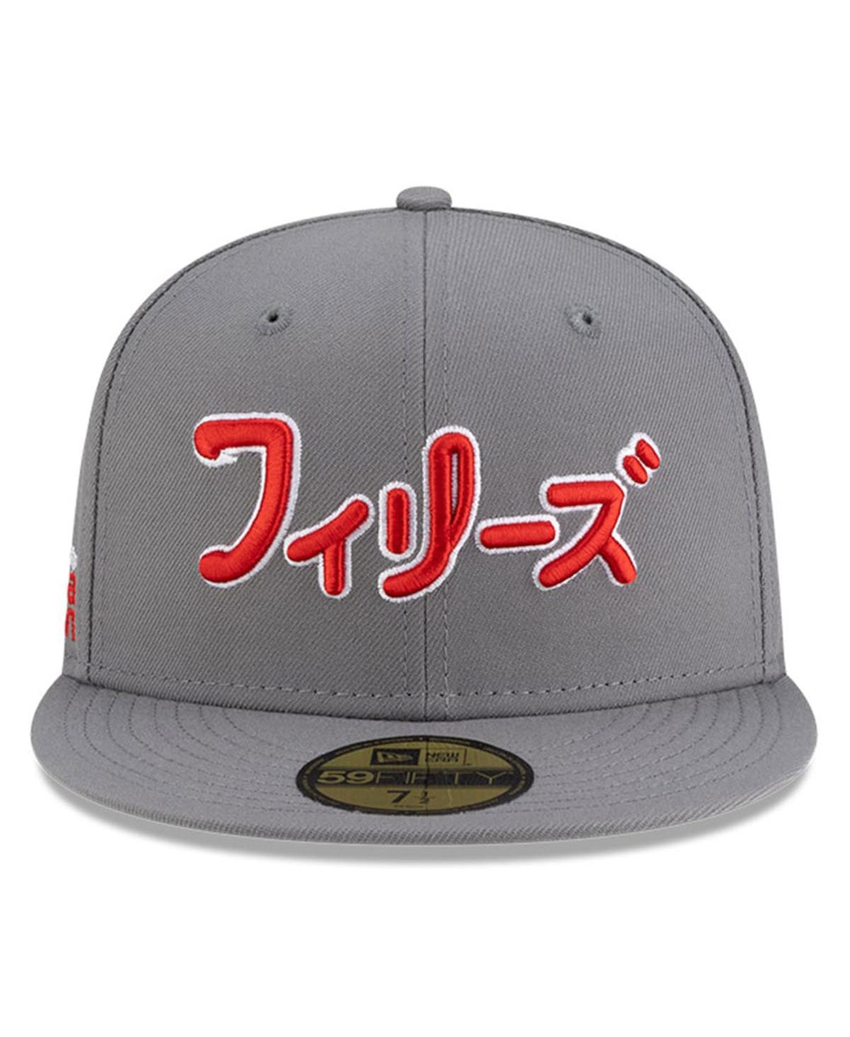New Era x Hyperfly Men's Gray Philadelphia Phillies 59FIFTY Fitted Hat