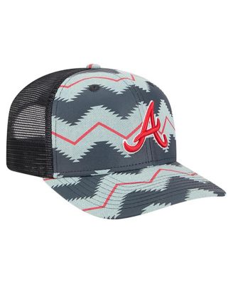 Men's Denim/Navy Atlanta Braves Aztec Denim 9SEVENTY Adjustable Hat