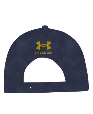 Men's Navy Notre Dame Fighting Irish Freedom Collection ArmourFuse Snapback Hat