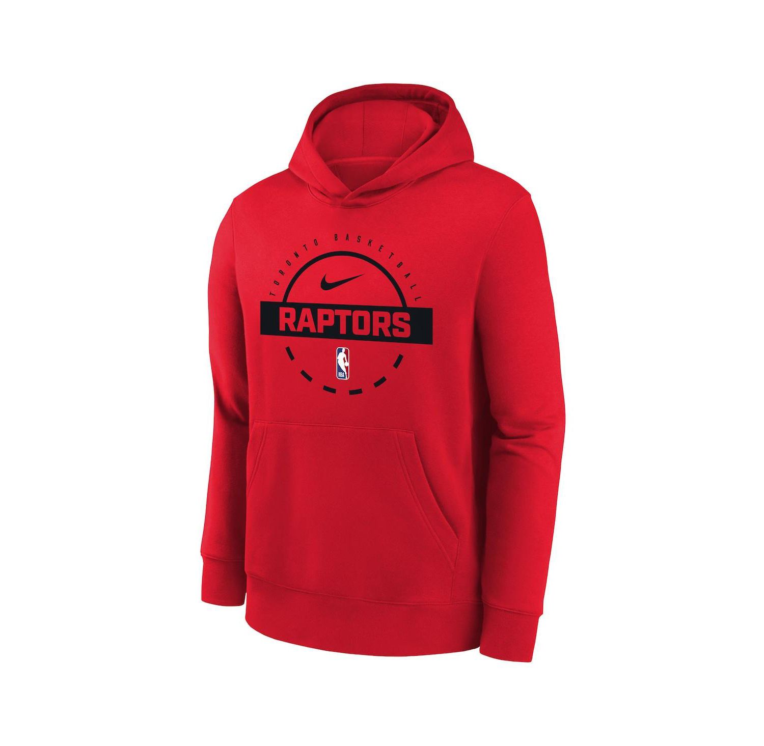Big Boys and Girls Red Toronto Raptors 2025/26 Club Fleece Practice Hoodie