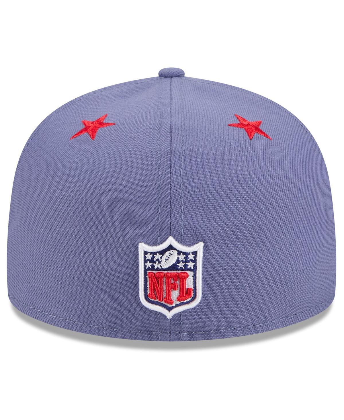 New Era Men's Meadow Blue New England Patriots 2025 Rivalries Collection Sideline Rope 59FIFTY Fitted Hat