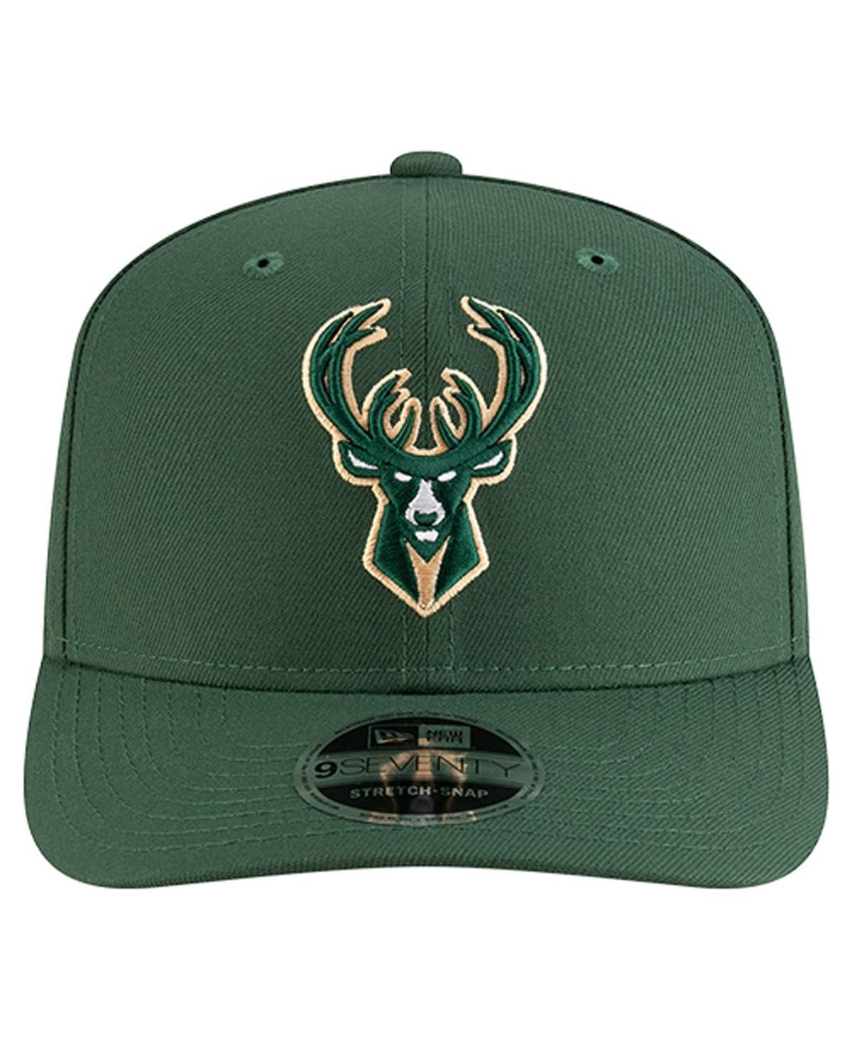 New Era Men's Hunter Green Milwaukee Bucks 9SEVENTY Stock Adjustable Hat