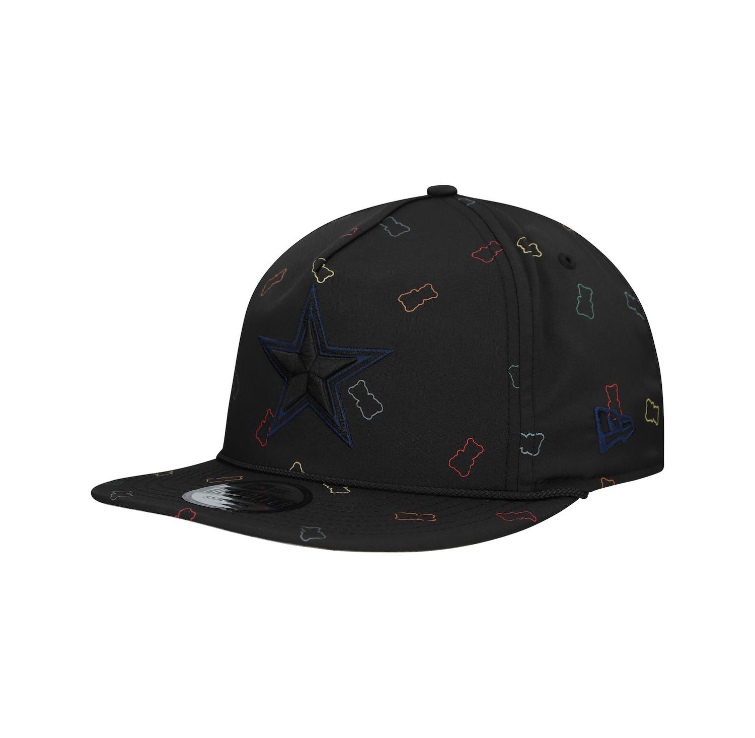 Men's Black Dallas Cowboys Gummy Golfer Snapback Hat
