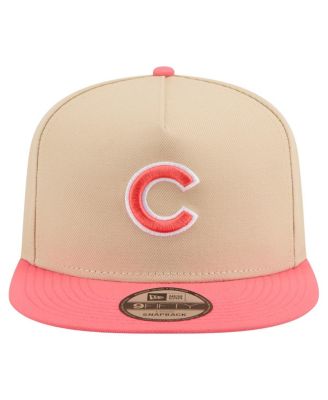 Men's Light Beige/Coral Chicago Cubs Color Pack A-Frame 9FIFTY Snapback Hat