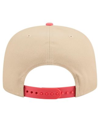 Men's Light Beige/Coral Colorado Rockies Color Pack A-Frame 9FIFTY Snapback Hat