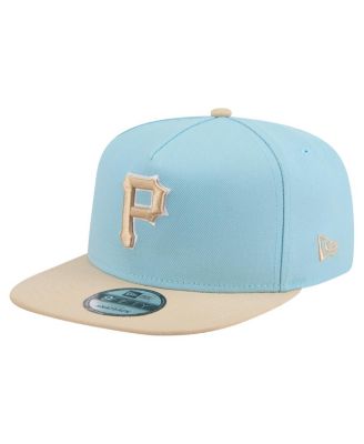 New Era - Men's Light Blue/Light Beige Pittsburgh Pirates Color Pack A-Frame 9FIFTY Snapback Hat