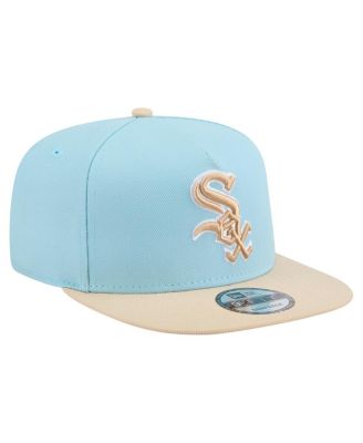 Men's Light Blue/Light Beige Chicago White Sox Color Pack A-Frame 9FIFTY Snapback Hat