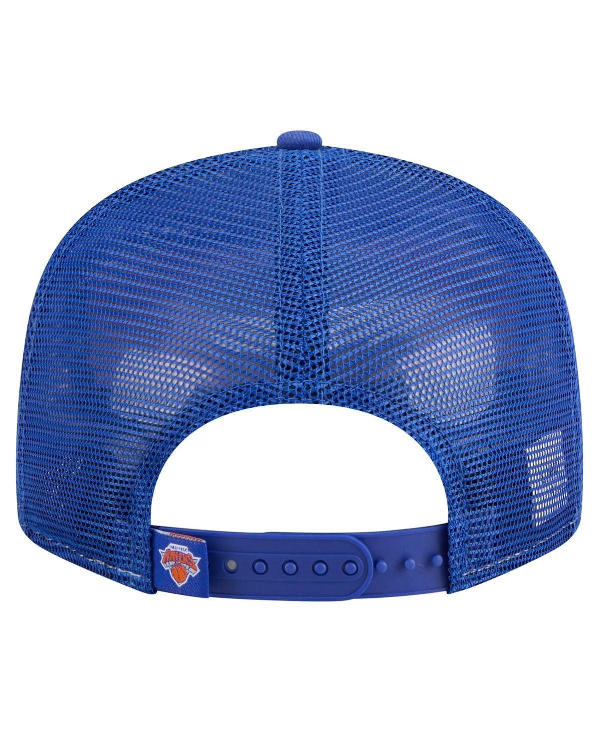New Era Men's Orange/Blue New York Knicks Outdoor Split Panel 9FIFTY Snapback Hat