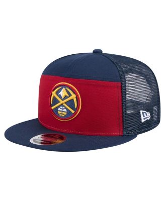 New Era - Men's Red/Navy Denver Nuggets Outdoor Split Panel 9FIFTY Snapback Hat