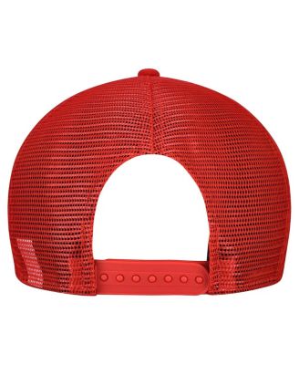 Men's Gray/Scarlet San Francisco 49ers Cork Split Panel 9FIFTY Trucker Snapback Hat