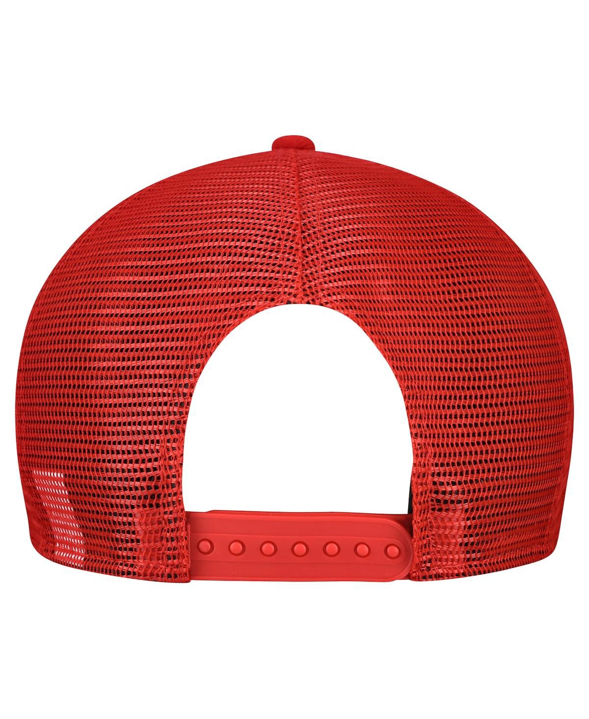 New Era Men's Gray/Scarlet San Francisco 49ers Cork Split Panel 9FIFTY Trucker Snapback Hat