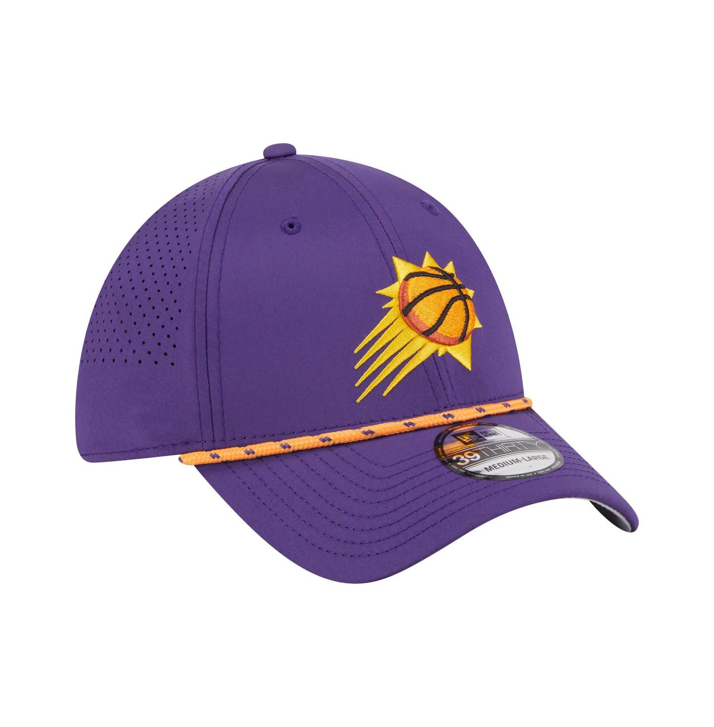 Мужская кепка New Era Purple Phoenix Suns Featherweight Poly Rope Flex 39Thirty Hat — фото 3