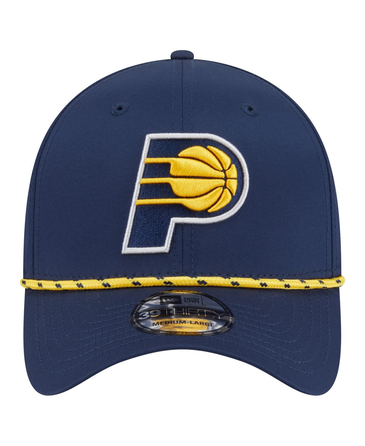 New Era Men's Navy Indiana Pacers Featherweight Poly Rope Flex 39Thirty Hat
