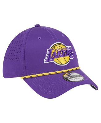 Men's Purple Los Angeles Lakers Featherweight Poly Rope Flex 39Thirty Hat